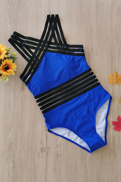 Strappy Crossed Monokini Swimsuit