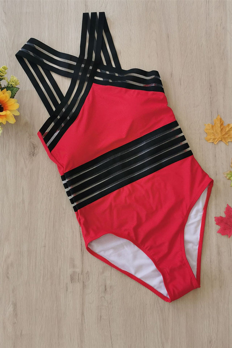 Strappy Crossed Monokini Swimsuit