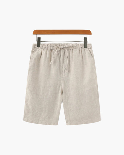 Linen Shorts with Zip Fastening