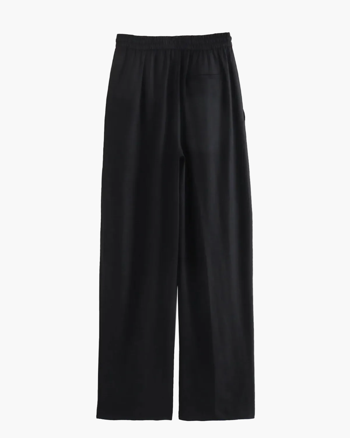 High Waist Linen Straight-Leg Trousers