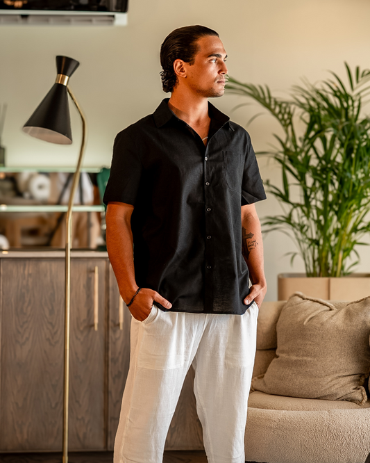 Short Sleeve Linen Shirt