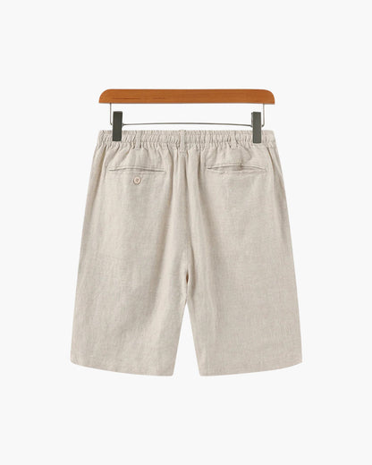 Linen Shorts with Zip Fastening