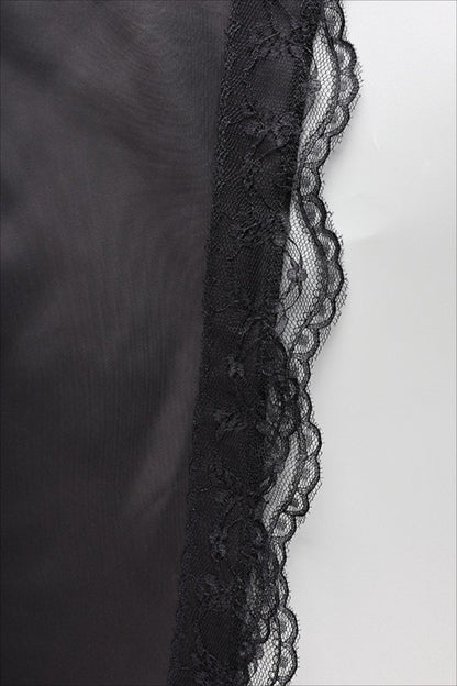 High Waist Lace Panel Office Mini Skirt for Women