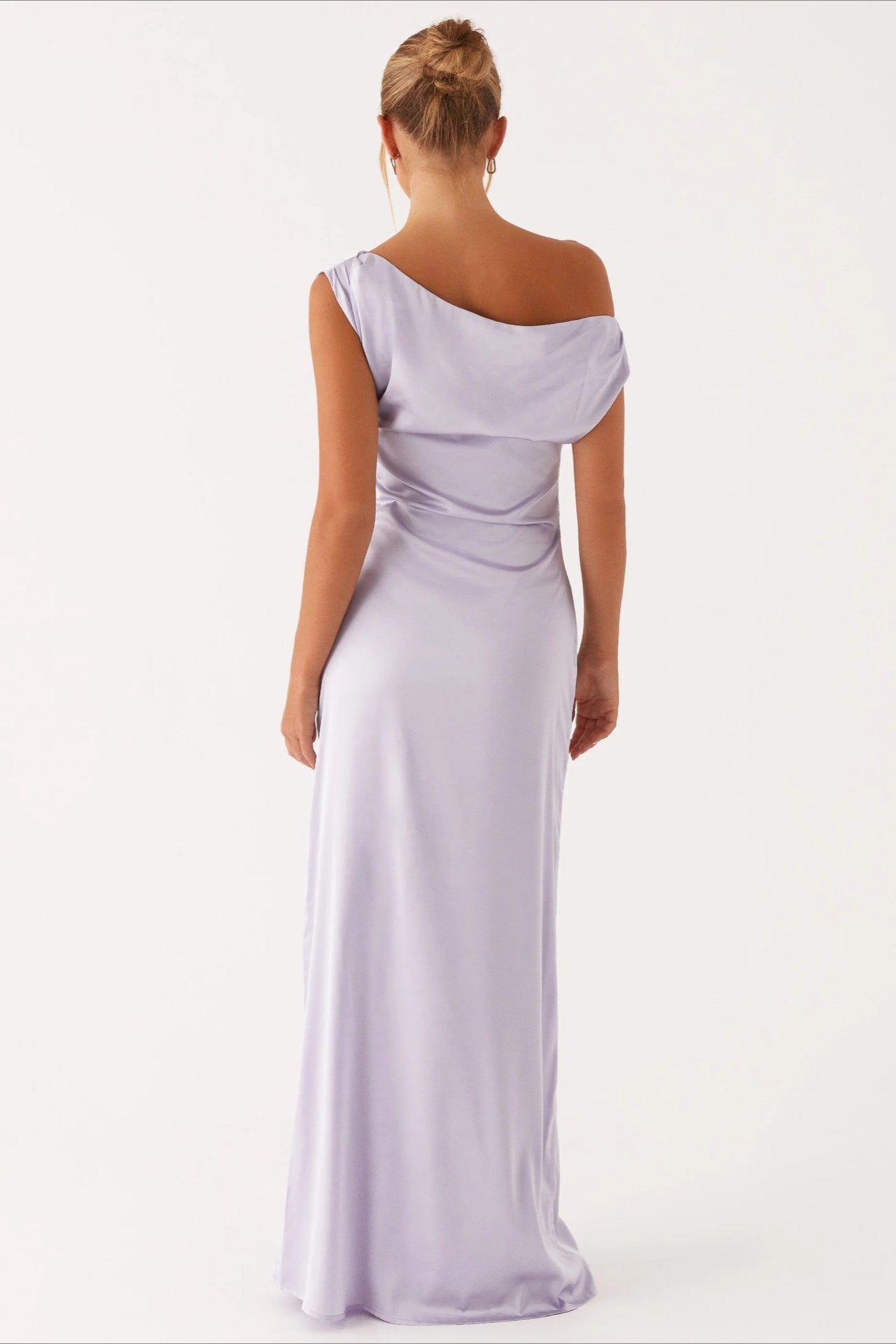 Asymmetric One-Shoulder High-Waist Maxi Dress