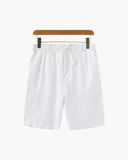 Linen Shorts with Zip Fastening