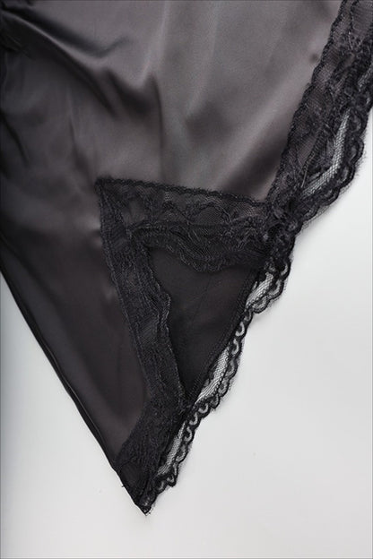High Waist Lace Panel Office Mini Skirt for Women