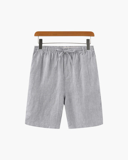 Linen Shorts with Zip Fastening