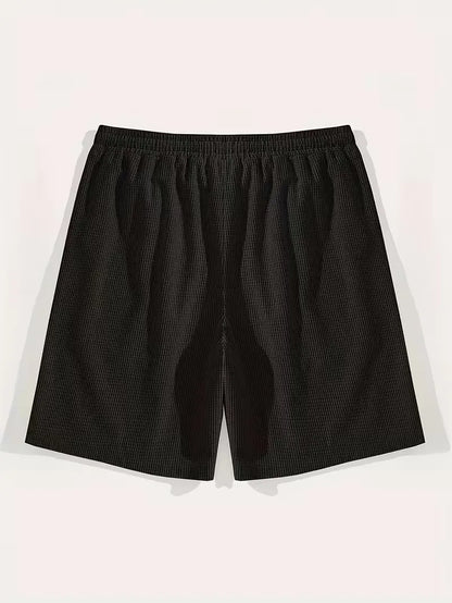 Men's Casual Drawstring Shorts with Side Pockets