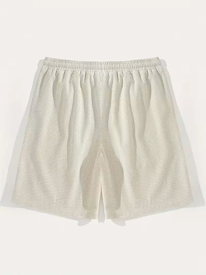 Men's Casual Drawstring Shorts with Side Pockets
