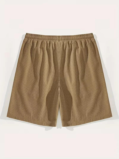 Men's Casual Drawstring Shorts with Side Pockets