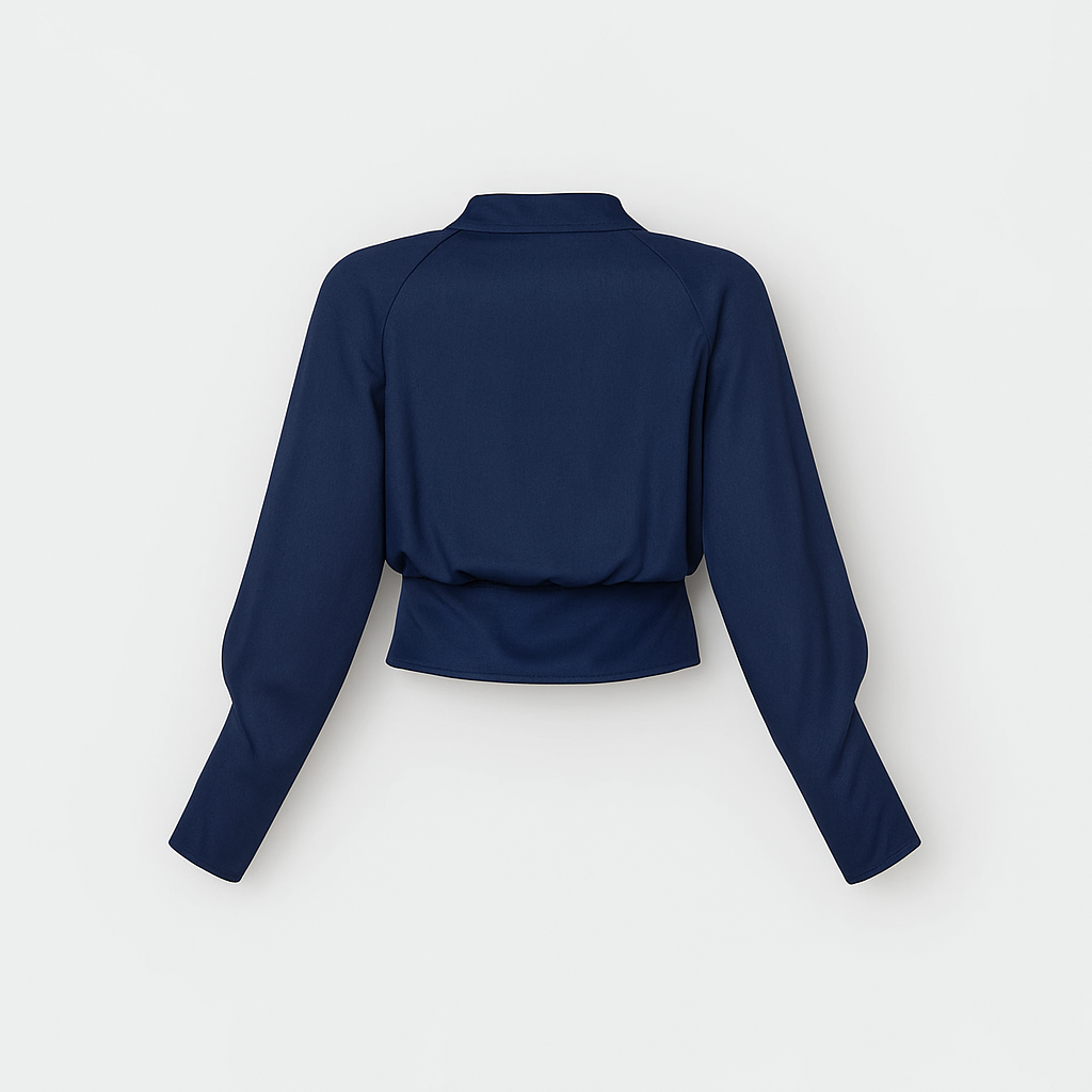 Elegant Ladies Blouse with Puff Sleeves