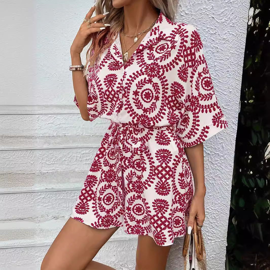 Floral Boho Romper for Effortless Summer Style
