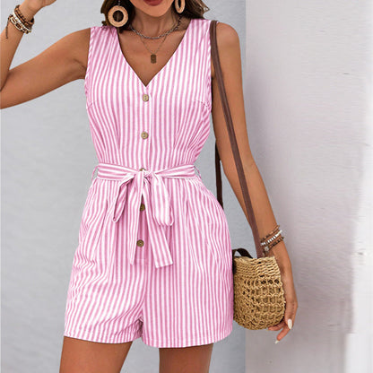 Airy Striped Jumpshort