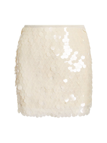 Elegant Sequin Midi Skirt