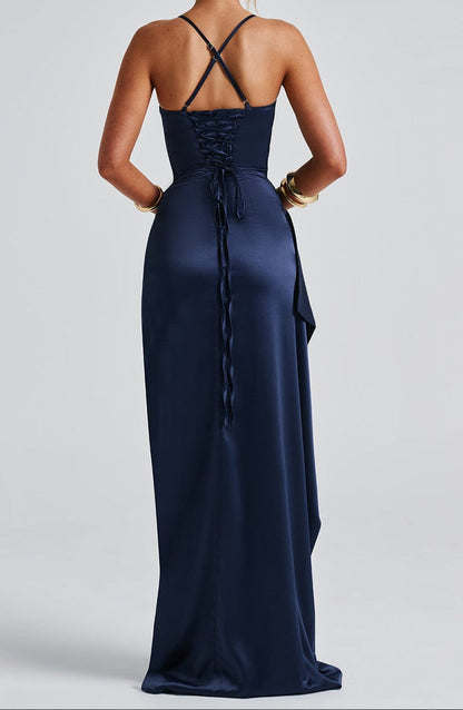 Strappy High-Slit Maxi Dress for Women