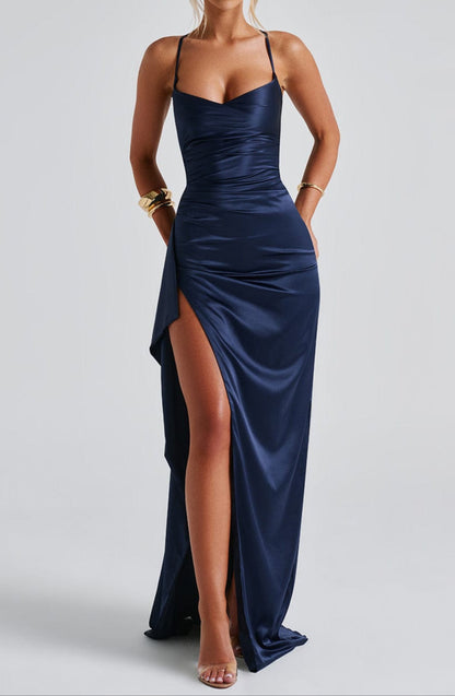 Strappy High-Slit Maxi Dress for Women