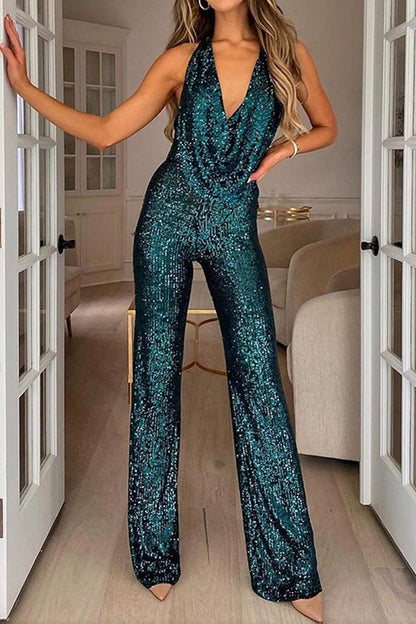 Elegant & Glamorous Sequin Jumpsuit