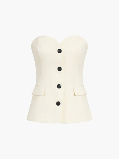Corset-Inspired Two Piece Set