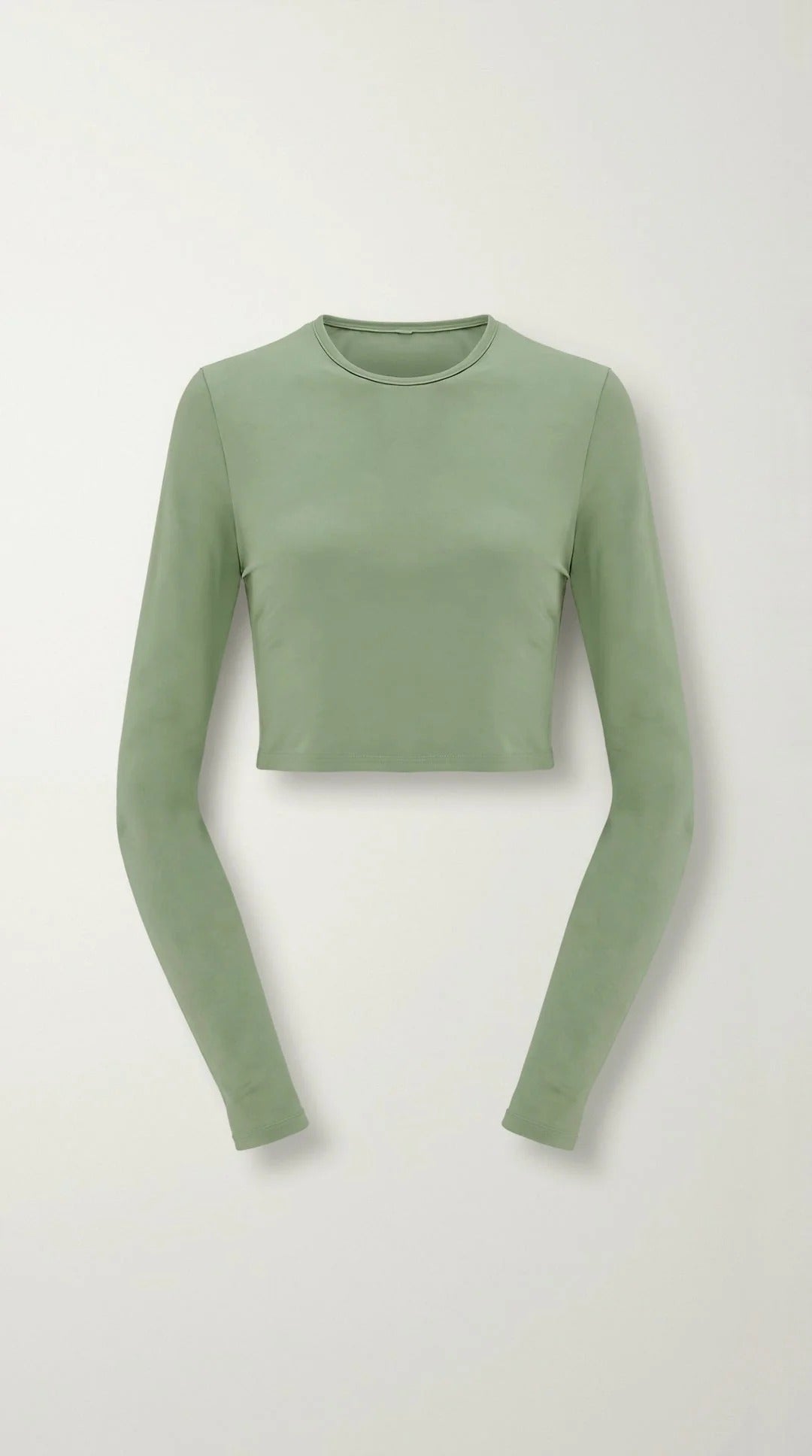 Long Sleeve Fitted Crop Top
