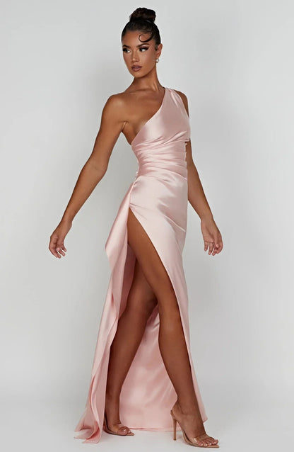 Nyelle Sculpted One-Shoulder Gown
