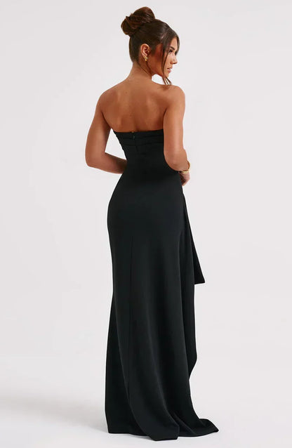 Off-Shoulder Twisted Maxi Dress