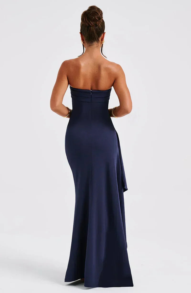 Off-Shoulder Twisted Maxi Dress