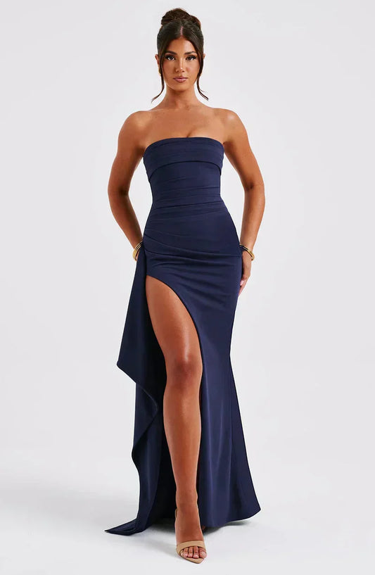Off-Shoulder Twisted Maxi Dress